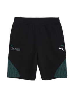 Puma - Black Printed Mercedes Motorsport Unisex Kids Sweat Shorts