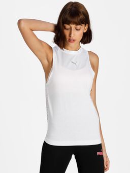 Puma - Evide Mesh Women White Tank Top