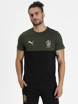 Puma - Royal Challengers Bangalore Men Fanwear Graphic T-Shirt Black