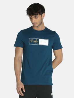 Puma - One8 Virat Kohli Graphic Slim Fit Men Blue T-shirt