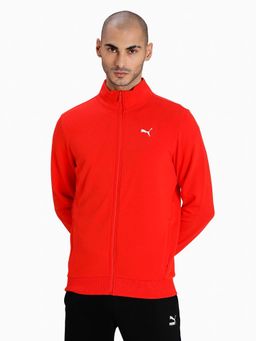 Puma - Zippered Mens Red Casual Jacket