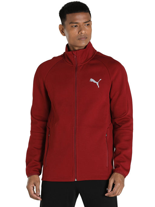 Buy Puma Evostripe Mens Red Casual Track Jacket Online