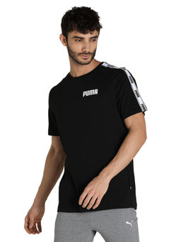Puma - Tape Mens Black Casual T-shirt