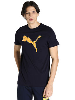 Puma - Graphic 19 Mens Navy Blue Casual T-shirt