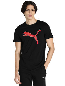 Puma - Graphic 19 Mens Black Casual T-shirt