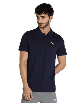 Puma - Graphic 20 Mens Navy Blue Casual Polo T-shirt