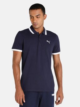 Puma - Essential Pique Tipping Men Blue Polo