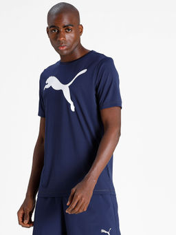 Puma - Active Big Logo Regular Fit Blue Men's Blue T-Shirt