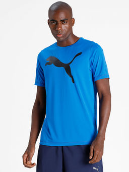 Puma - Active Big Logo Regular Fit Blue Men's Blue T-Shirt