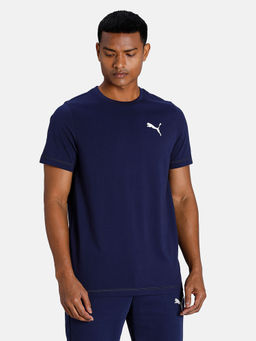 Puma - Active Soft Regular Fit Men's Blue T-Shirt