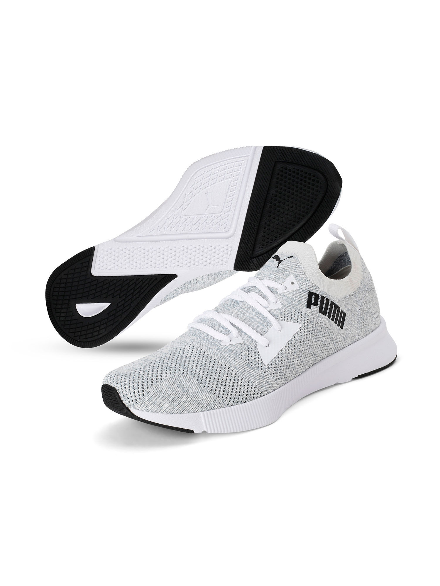 puma flyer running shoes black