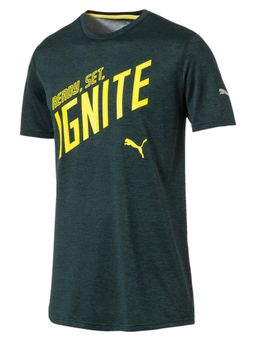 Puma - Ponderosa Pine Ignite Heather Graphic T-Shirt