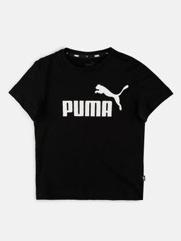 Puma - Ess Logo Boy's Black Casual T-Shirt