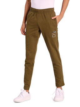 Puma - Olive Solid Trackpant
