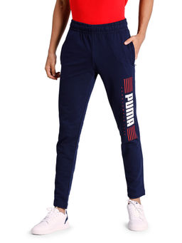 Puma - Navy Blue Graphic Trackpant
