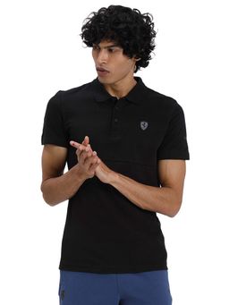 Puma - Black Ferrari Motorsport Striped Polo T-Shirt