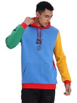 Puma - Blue Rubik S Cube Color Block Hoodie