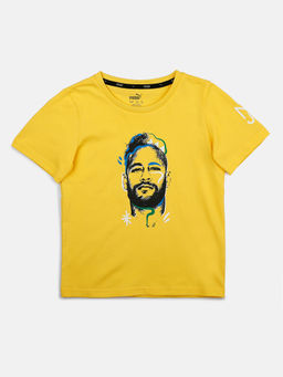Puma - Neymar Jr Copa Graphic Jr Kid's Unisex Yellow T-Shirt
