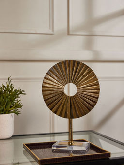Pure Home + Living - Small Gold Lotus Leaf Stand
