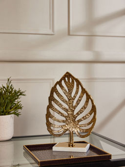 Pure Home + Living - Monstera Leaf Stand Centrepiece