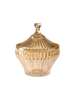Pure Home + Living - Amber Vintage Glass Candy Jar