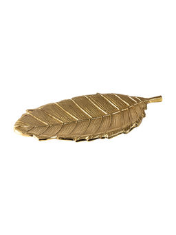Pure Home + Living - Large Gold Malabar Leaf Platter