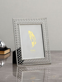 Pure Home + Living - 5X7 Shiny Silver Photo Frame