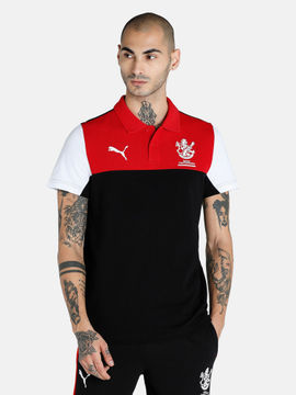 Rcb black polo t shirt clearance