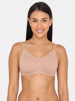 Zivame - Rosaline Double Layered Wirefree Comfort Backless Bra - Skin