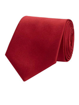 Park Avenue - Solid Dark Maroon Neck Tie