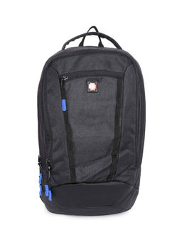 Swiss Brand - CALGARY Black Color Soft Medium Size Backpack - Q219BLCAL001U