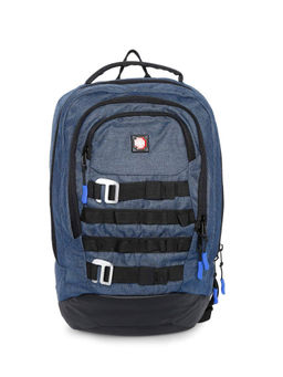 Swiss Brand - RUSSEL Navy Color Soft Medium Size Backpack - Q219BLRUS603U