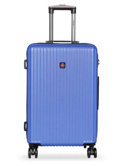 Swiss Brand - RIGA Blue Color ABS Material Hard 24" Medium Trolley