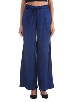 U.S. POLO ASSN. - Blue Belted Wide Leg Pant