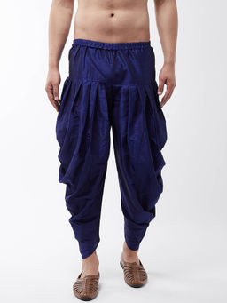 SOJANYA - Men Silk Blend Royal Blue Harem Pant