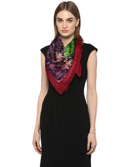 Rhe-Ana - Multi-Color Dawn Scarf 100% Sunrise Print
