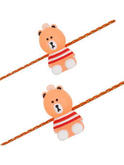 Arendelle - Combo of 2 Cute Teddy Rakhi For Baby Brother