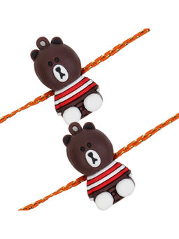 Arendelle - Combo of 2 Cute Teddy Rakhi For Baby Brother