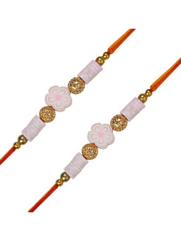 Arendelle - Combo of 2 Pink Flower Rakhi For Baby Brother