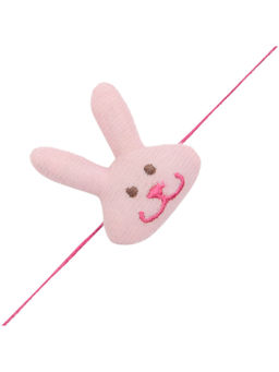 Arendelle - Pink Stuffed Bunny Rakhi For Baby Brother