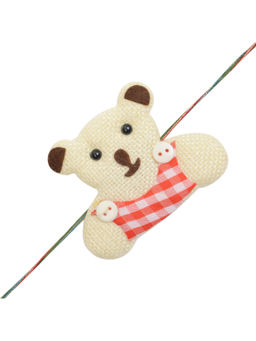 Arendelle - Cute Bear In Red Rakhi For Baby Brother