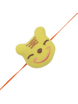 Arendelle - Yellow Stuffed Bear Rakhi For Baby Brother