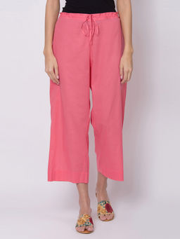 Biba - Pink Solid Palazzo