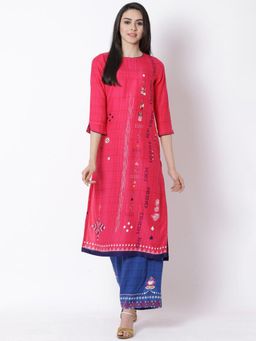 Rangriti - Pink Printed Kurta