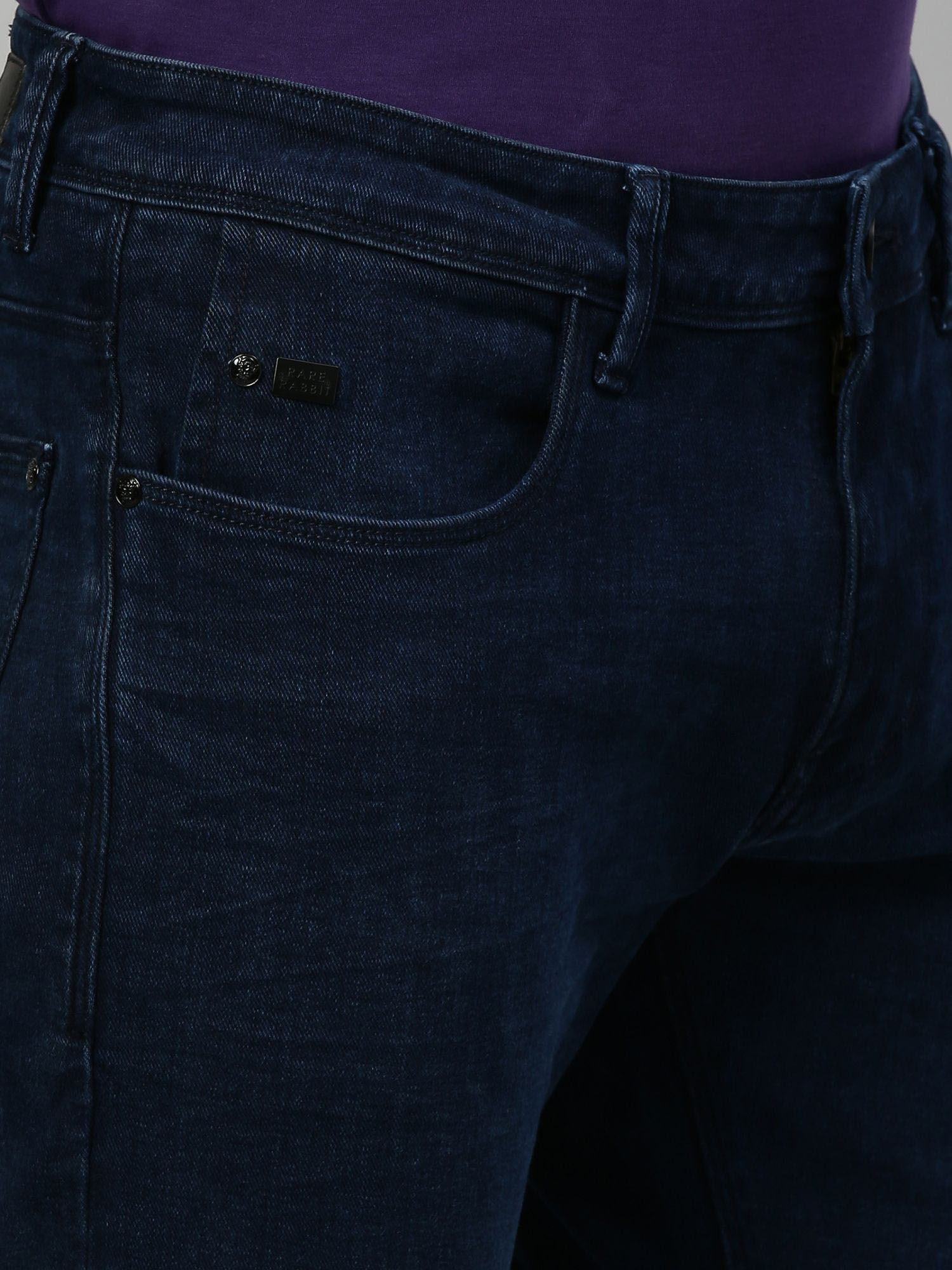 Buy RARE RABBIT Chark Blue Slim Fit 