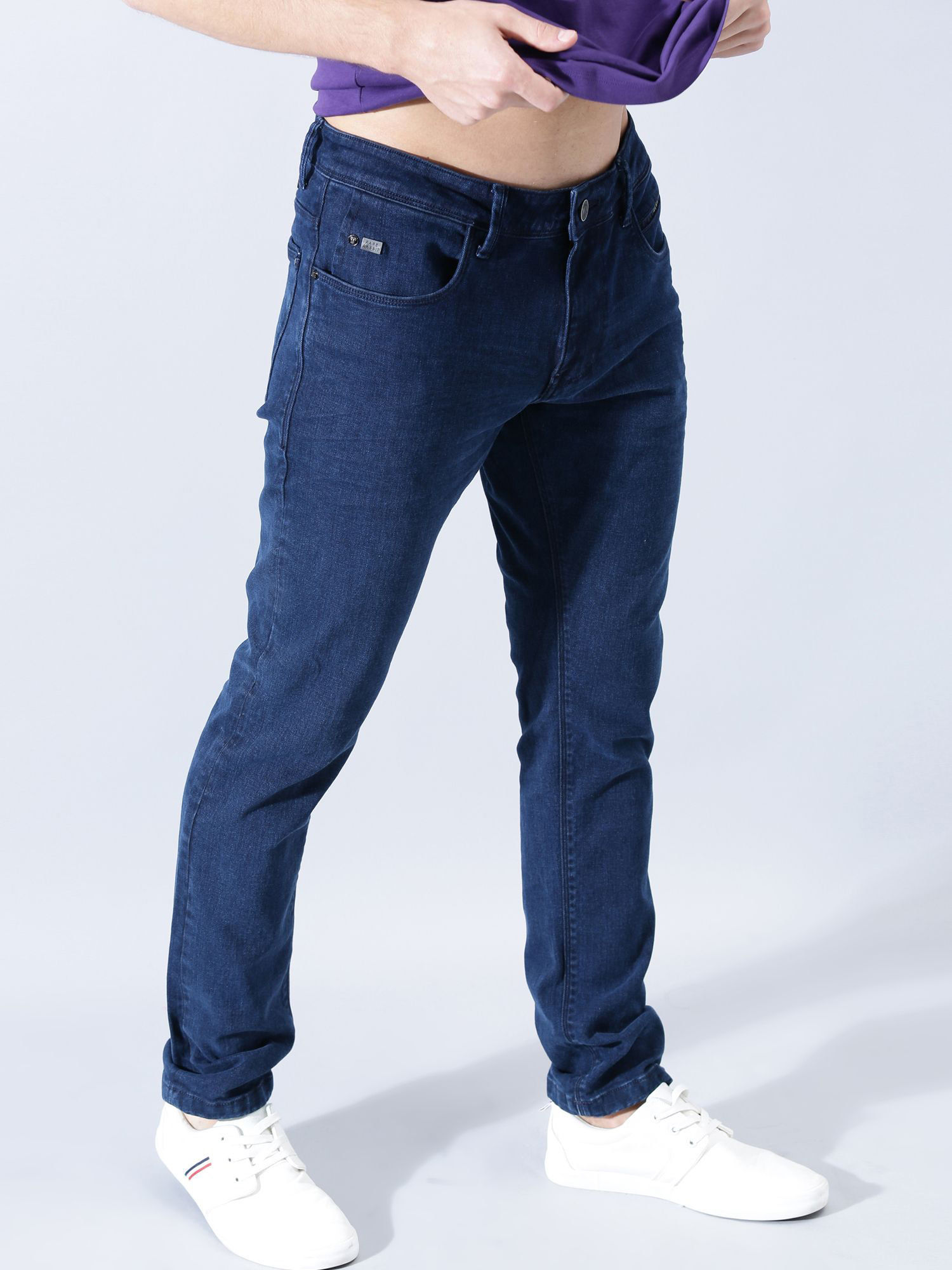 Buy RARE RABBIT Chark Blue Slim Fit 