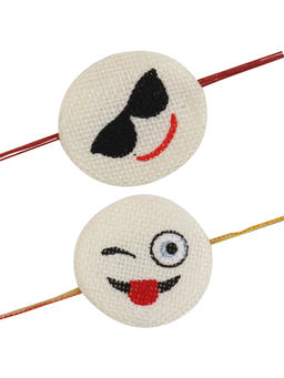 Arendelle - Combo of 2 Smiley Face Rakhi's For Baby Brother