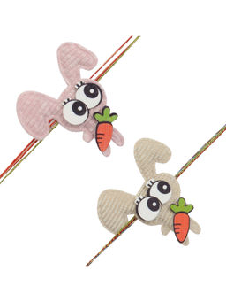 Arendelle - Combo of 2 Baby Bunny Rakhi For Brother