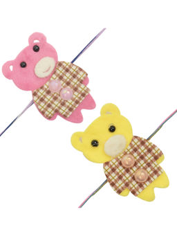 Arendelle - Combo of 2 Bear Rakhi For Baby Brother
