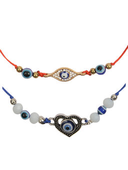 Arendelle - Combo of 2 Evil Eye Rakhi For Brother